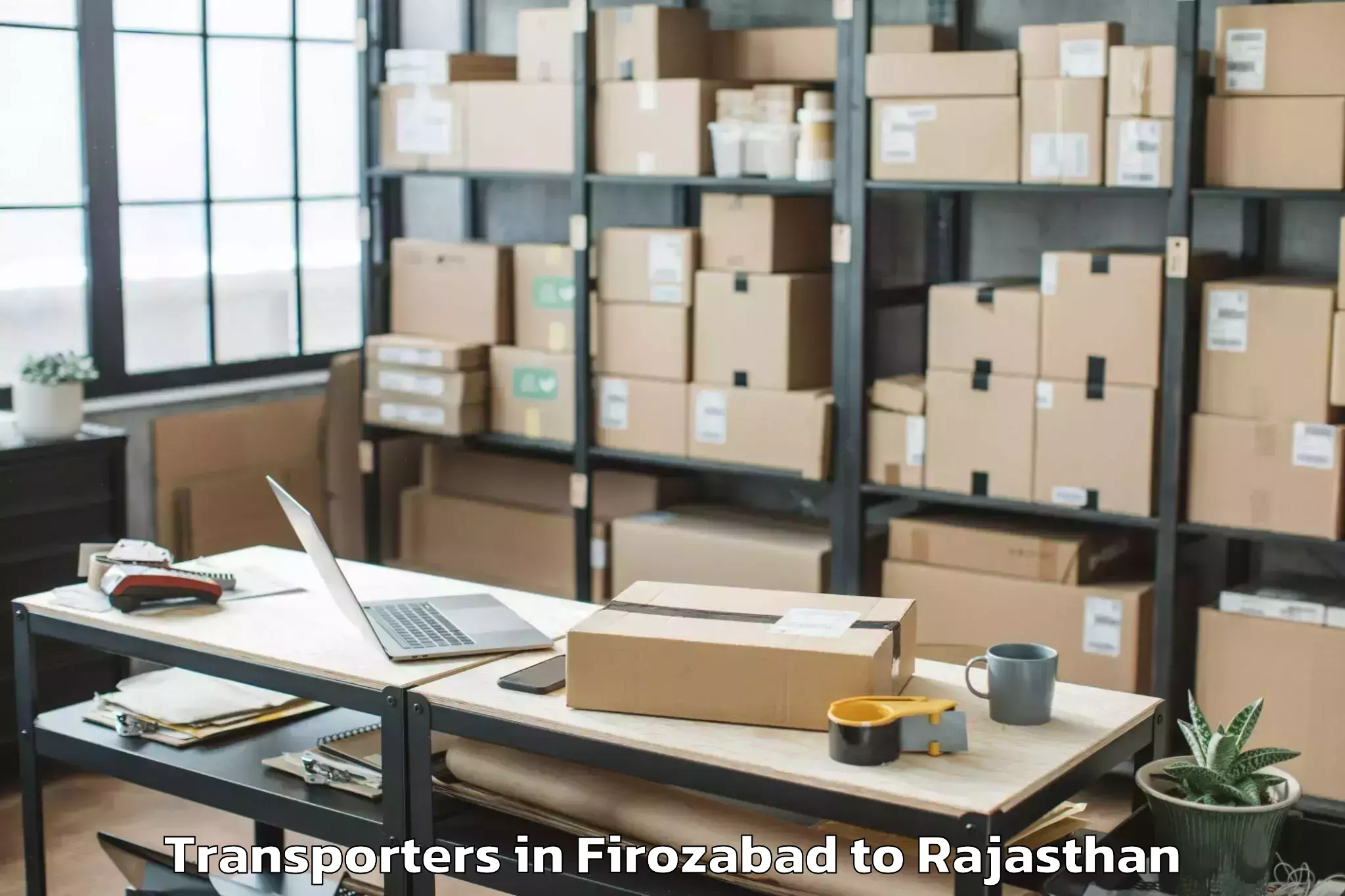 Book Firozabad to Parvatsar Transporters Online